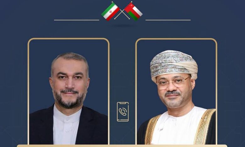 Iranian, Omani FMs discuss Gaza conflict over phone