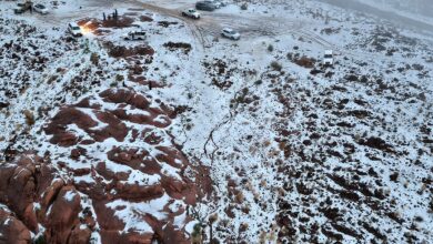 Watch: Snow falls at Jabal Al-Lawz in Saudi Arabia