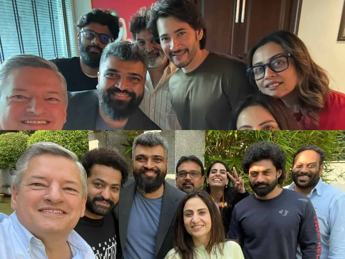 Jr NTR, Allu Arjun, Prabhas, SS Rajamouli meet Netflix CEO Ted Sarandos