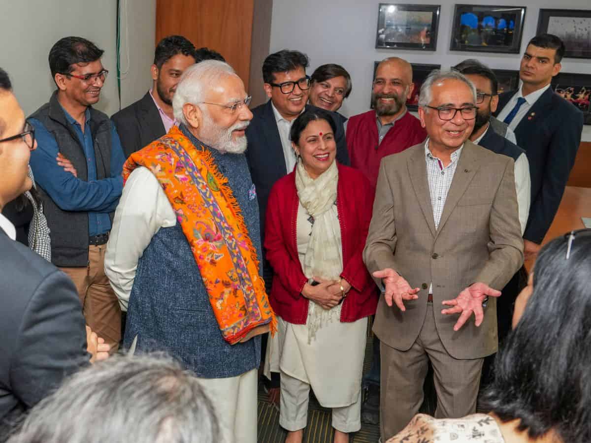 PM modi visits PTI Office