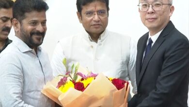 Hyderabad: Telangana CM meets Foxconn delegation
