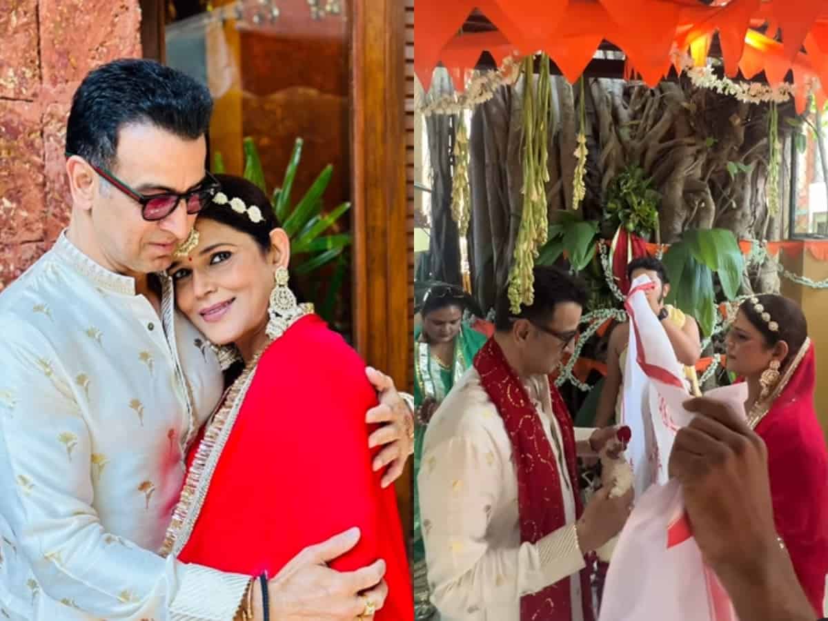 Ronit Roy, wife Neelam renew wedding vows on 20 yrs of marital bliss