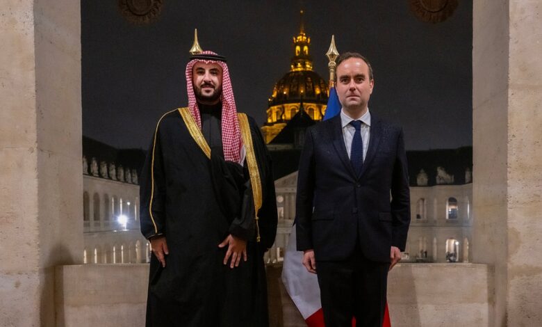Saudi Arabia, French defense ministers hold talks