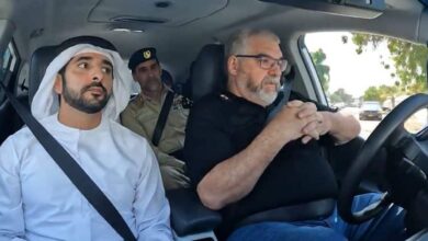 Watch: Sheikh Hamdan rides in self-driving taxi in Dubai