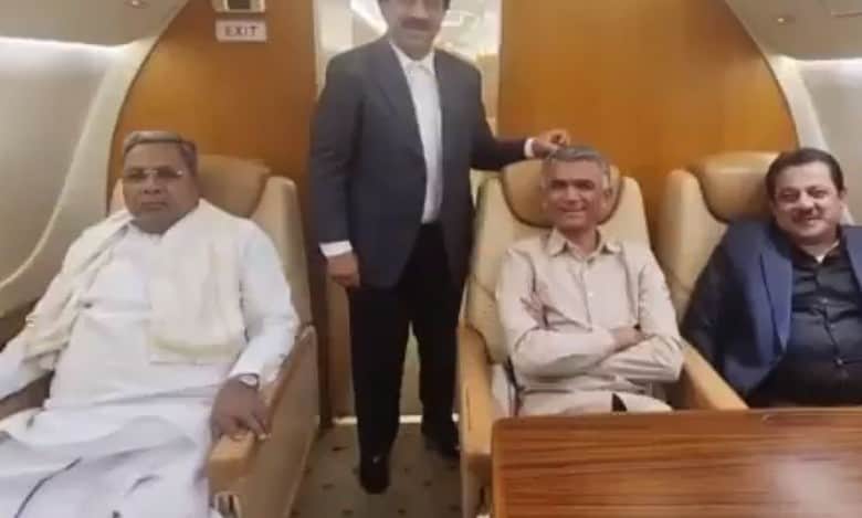 Video of Karnataka CM in luxury jet goes viral, draws sharp reaction from BJP