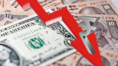 Rupee falls 9 paise to settle at 83.27 against US dollar