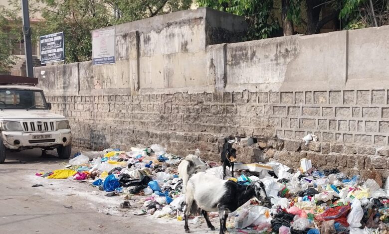 Hyderabad: Garbage dumped near Old City school poses health risk to pupils