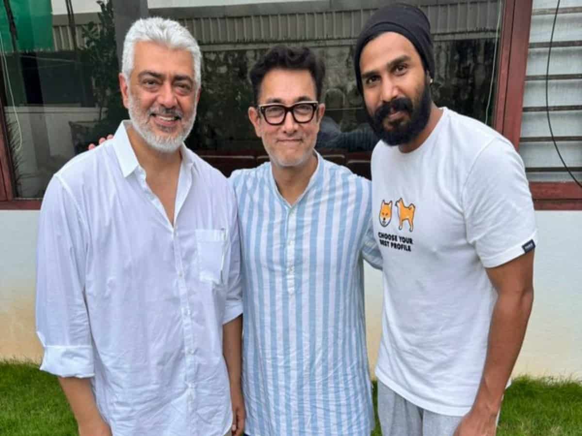 Ajith meets Aamir Khan, Vishnu Vishal after rescue from Chennai floods