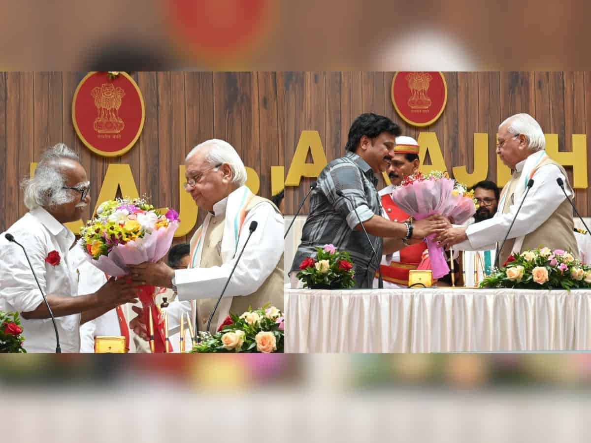 actor-turned-politician K.B. Ganesh Kumar and veteran Kadanapally Ramachandran (1)