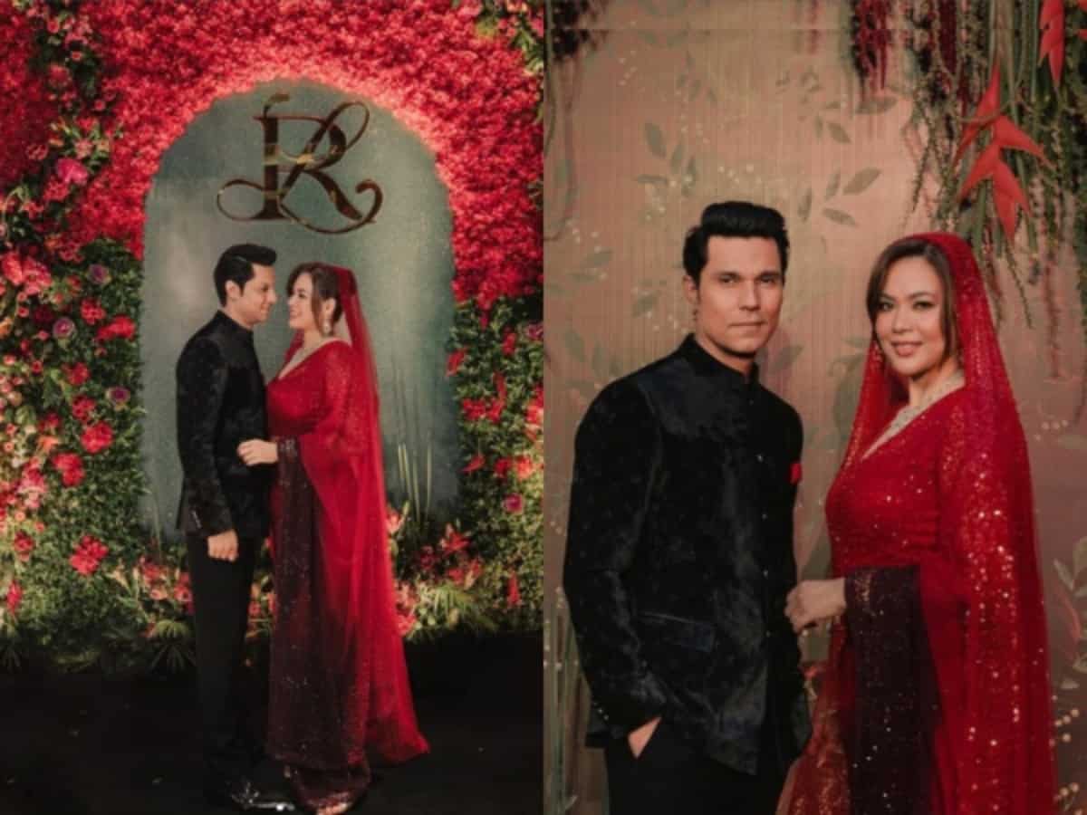 Randeep Hooda shares loved-up pics with wife Lin Laisharm from wedding reception