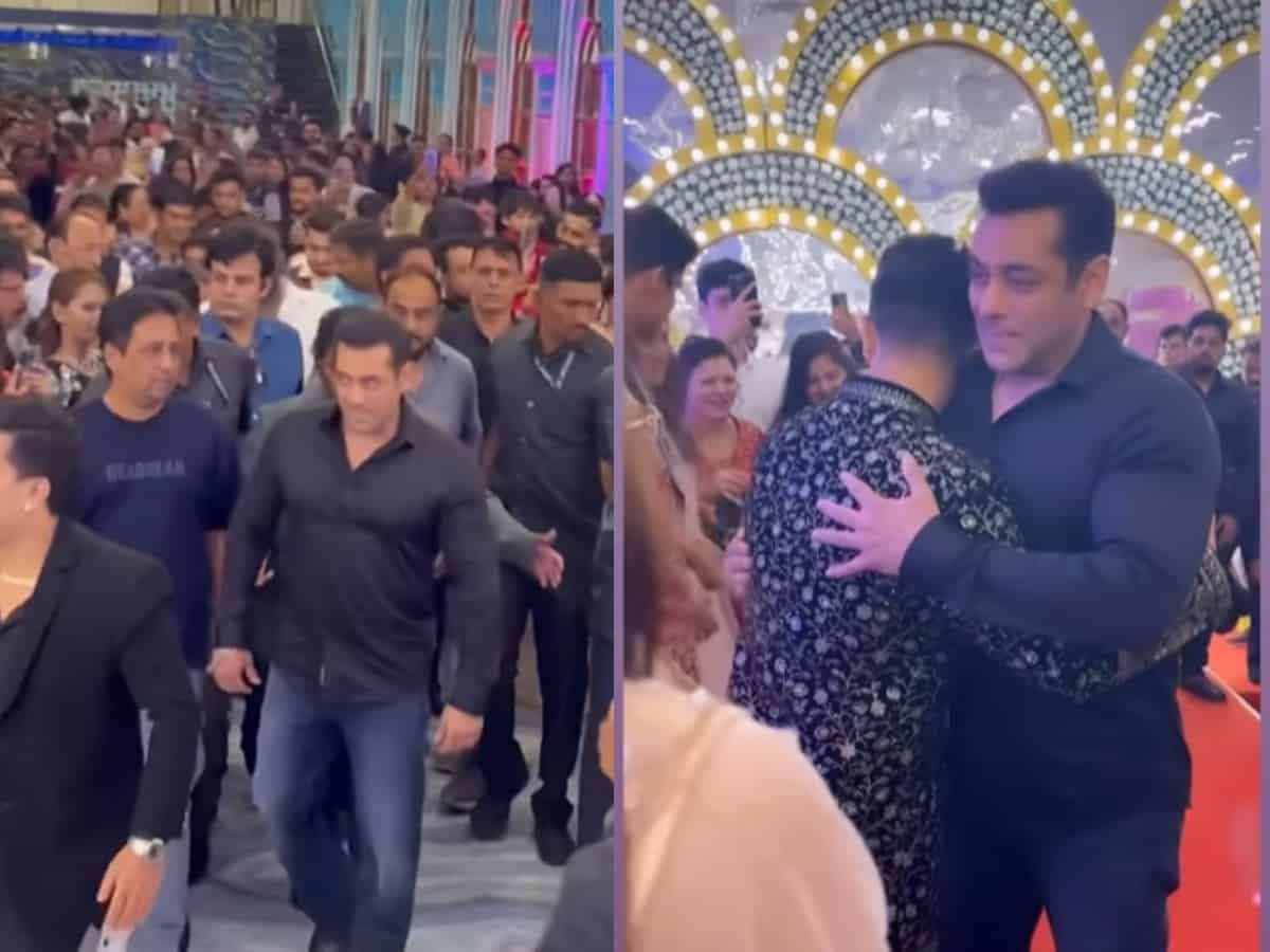 Salman Khan spotted at choreographer Mudassar Khan's wedding