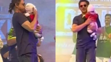 Shah Rukh Khan dances with newborn in Dubai, video goes viral
