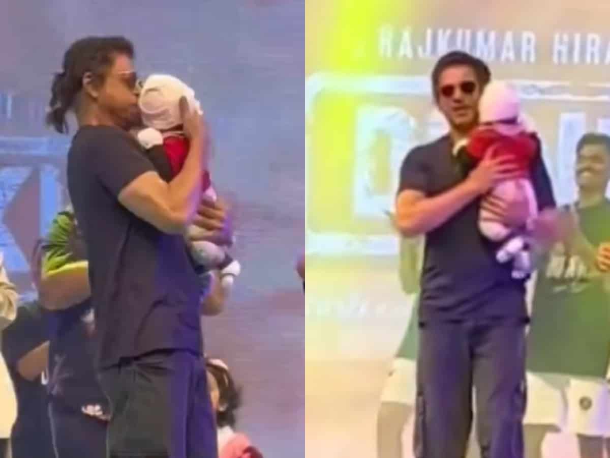 Shah Rukh Khan dances with newborn in Dubai, video goes viral