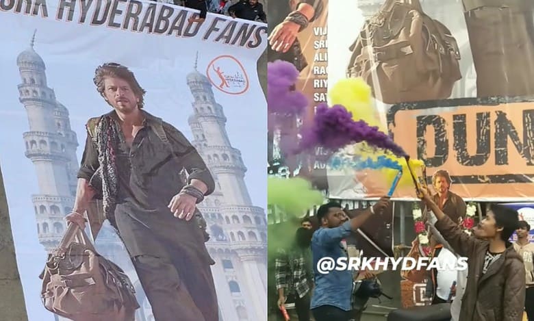 Watch: SRK fans go crazy in Hyderabad as Dunki hits screens