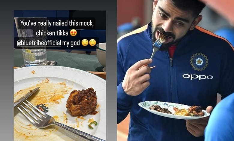 Vegetarian Virat Kohli eats 'Chicken Tikka'. There's a twist!