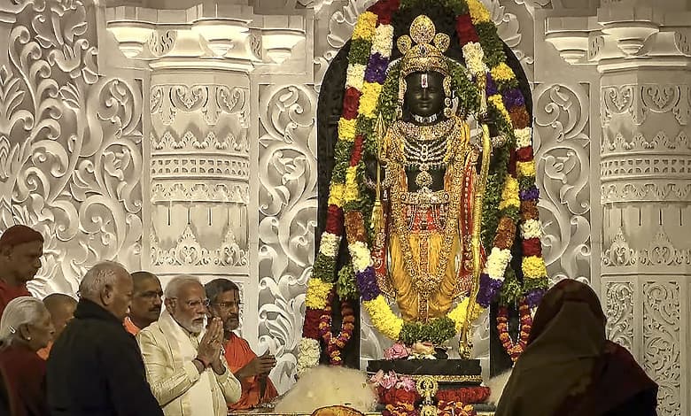 Ram Temple consecration: PM Modi performs rituals alongside RSS chief Bhagwat
