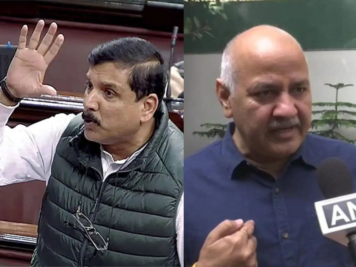 AAP Sanjay Singh and Manish Sisodia