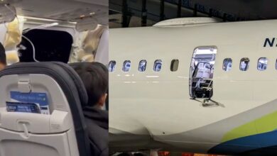 Boeing aircraft door blows away right after take-off