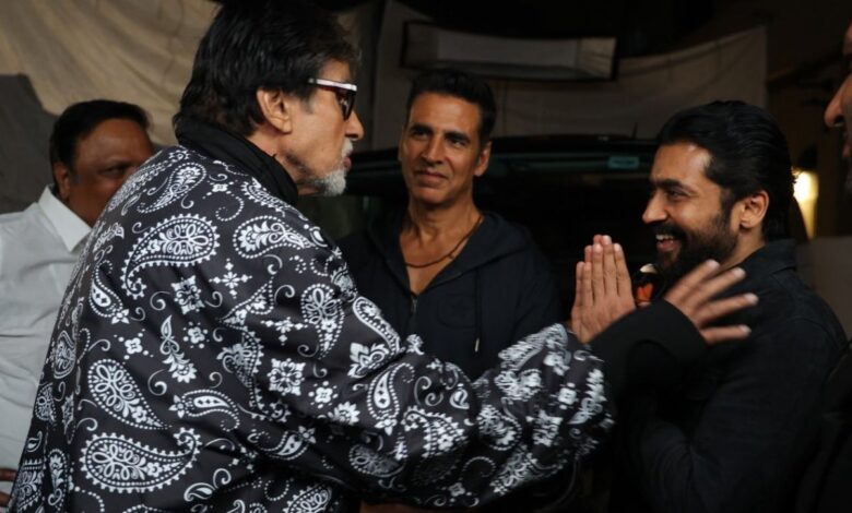 Big B praises ‘favourite’ Suriya: Such a delight to have met him again