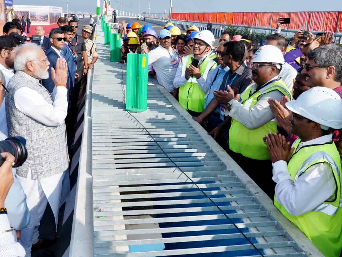 PM Modi launches Mumbai Trans Harbour Link - India's longest sea-bridge