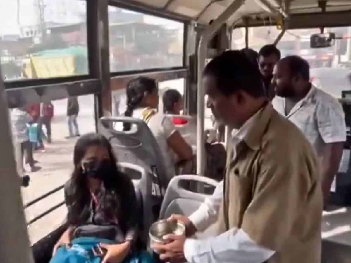 Free travel for women in TSRTC buses