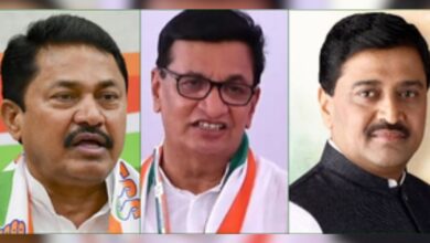 Congress state President Nana Patole, Congress Legislature Party leader Balasaheb Thorat and former Chief Minister Ashok Chavan.