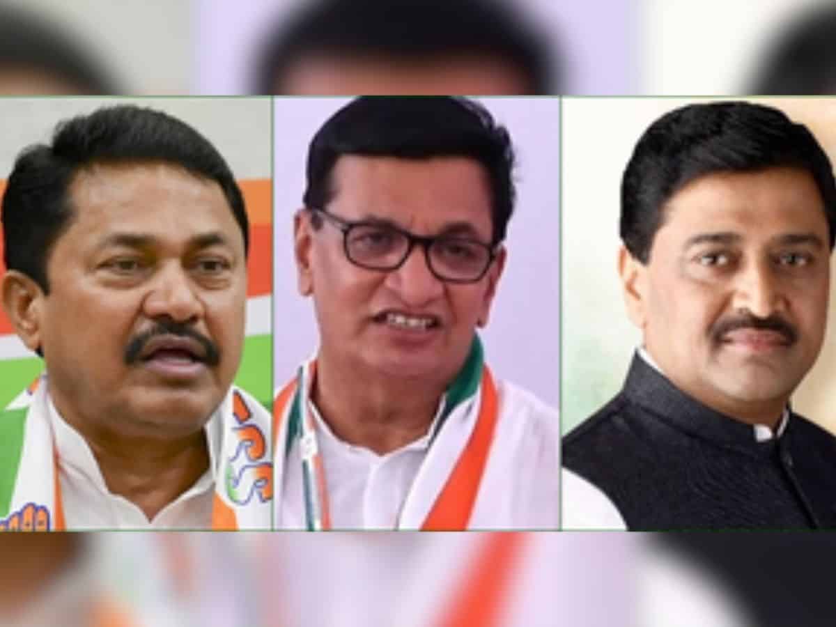 Congress state President Nana Patole, Congress Legislature Party leader Balasaheb Thorat and former Chief Minister Ashok Chavan.