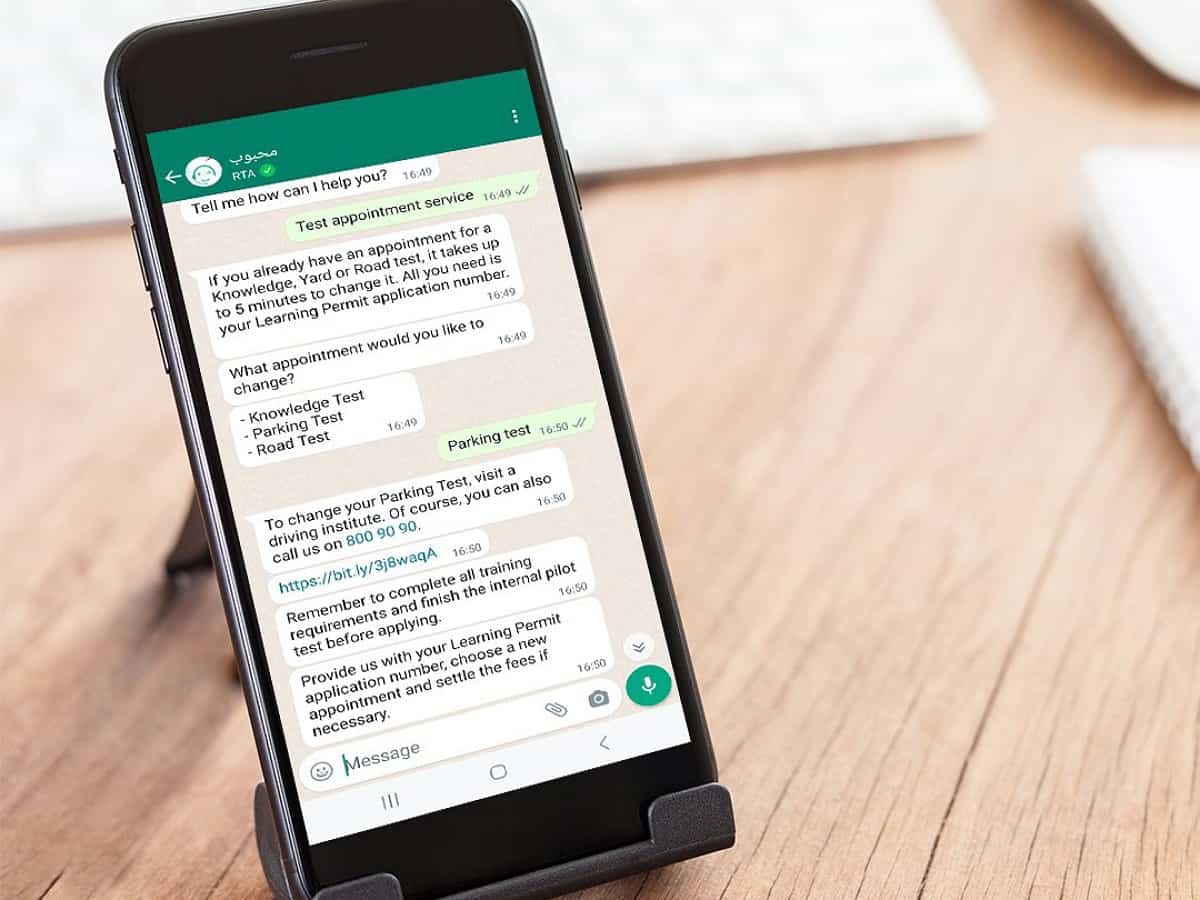 Dubai: Now, book, reschedule driving test appointments via WhatsApp
