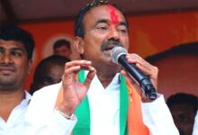 Telangana: BJP's Eatala Rajender to join Congress ahead of LS polls, says report