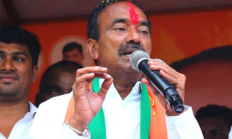 BJP will continue to fight against land grabbing in Telangana: Eatala