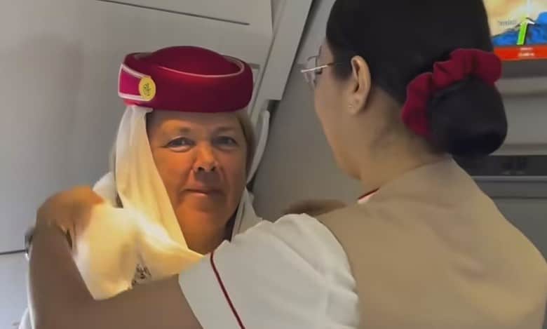 Watch: Mother, daughter only passengers on Emirates flight to Switzerland
