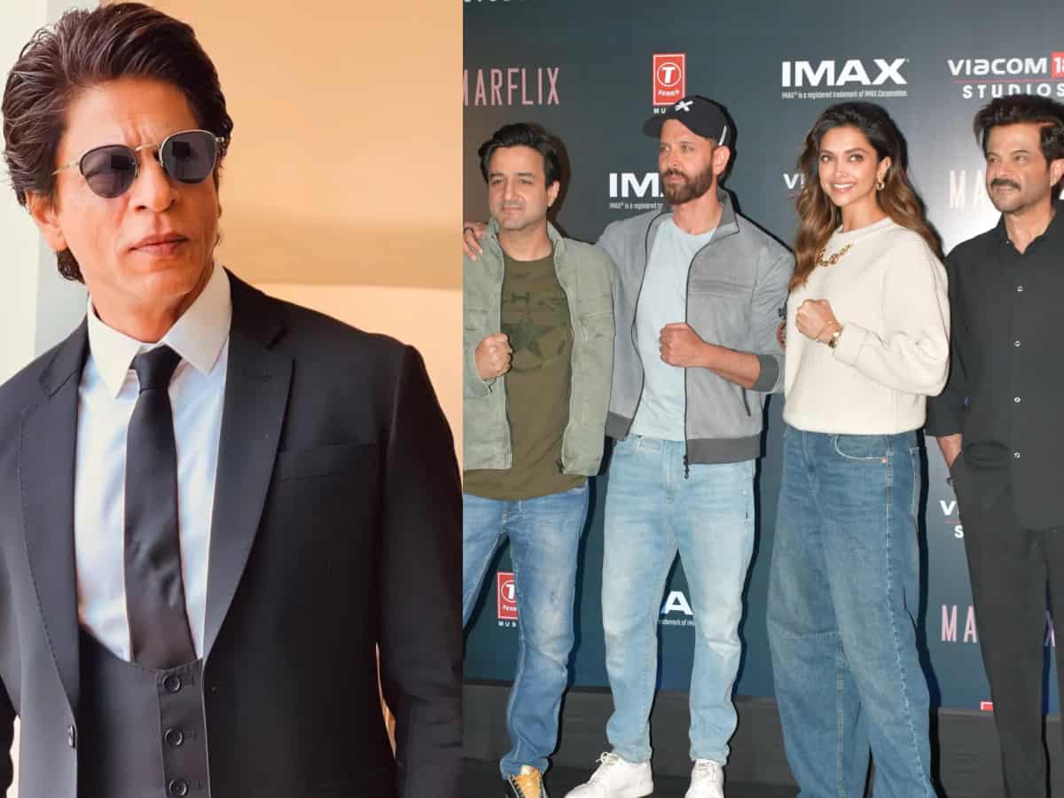 SRK arrived in style for Hrithik Roshan, Deepika Padukone's 'Fighter' screening