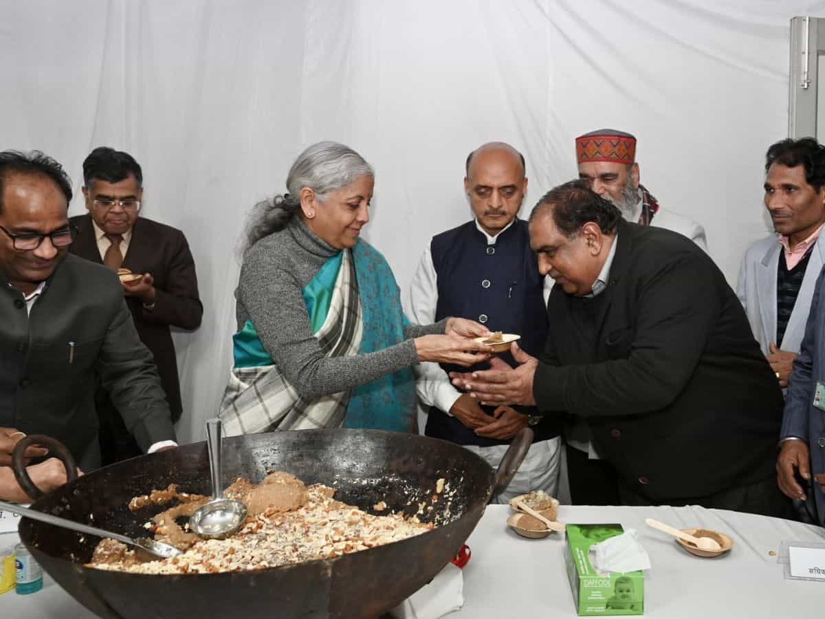 FM participates in 'halwa' ceremony; marks final stage of Interim Budget prep