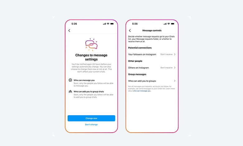 Meta's new setting now only allows followers to DM teens on Insta, FB