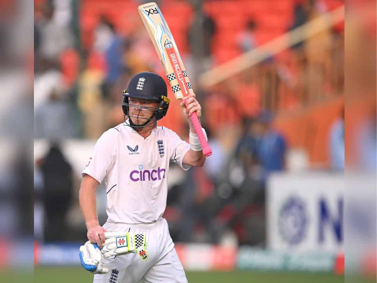 Pope's 196 takes Eng to 420; Ind needs 231 to win Hyderabad Test