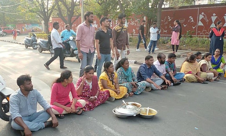 Hyderabad: 2 men intrude Osmania University women’s hostel, students protest