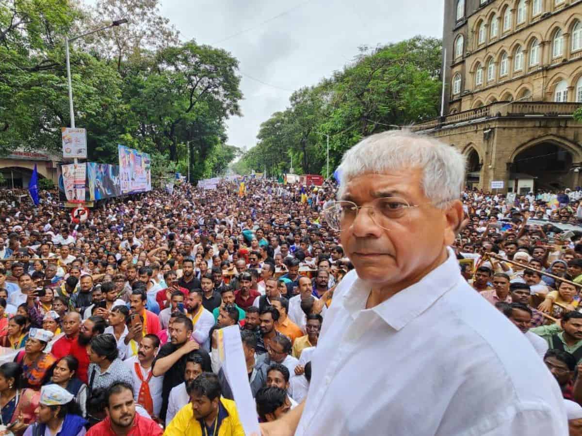 Maha Vikas Aghadi inducts Prakash Ambedkar-led VBA ahead of LS polls