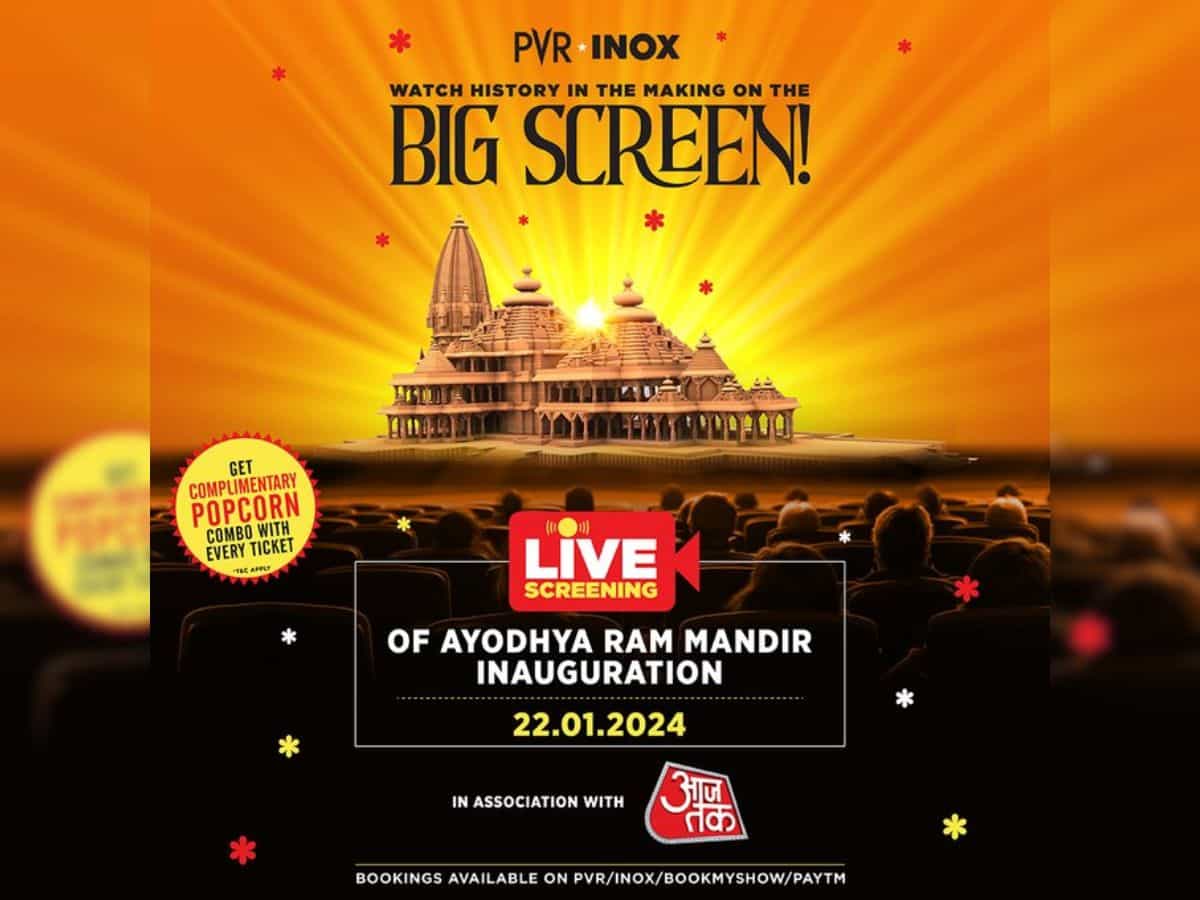 PVR, INOX to screen Ram Mandir inauguration LIVE; know ticket prices & combos