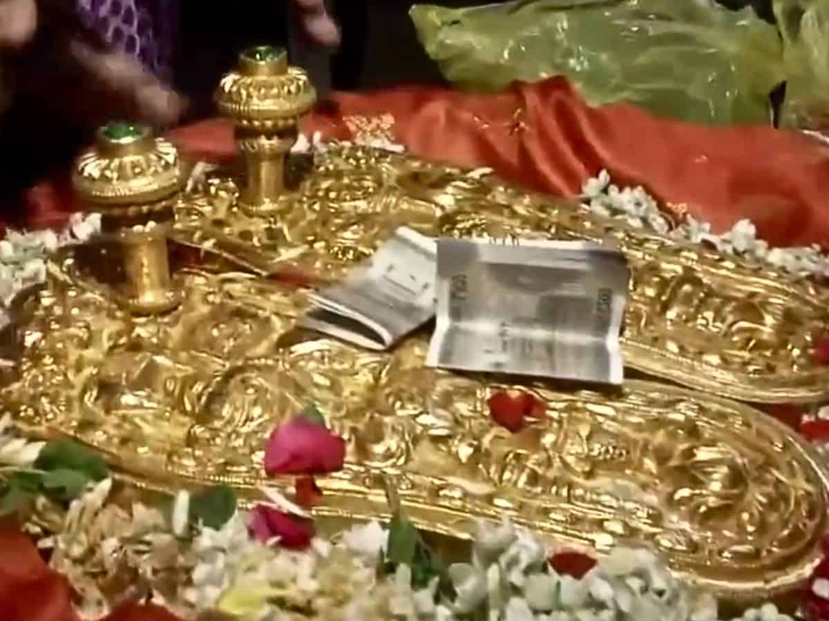 Hyderabad man, 64, walks to Ram Temple in Ayodhya with gold-plated footwear