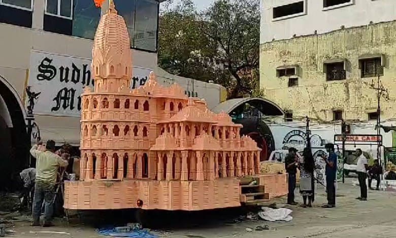 Watch: Ram temple on wheels in Hyderabad
