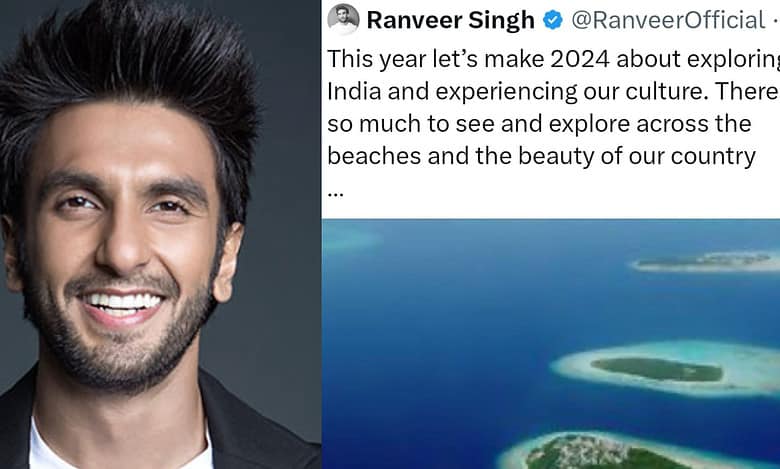 It's Lakshadweep! Oops, no, Maldives! Ranveer gets his geography wrong