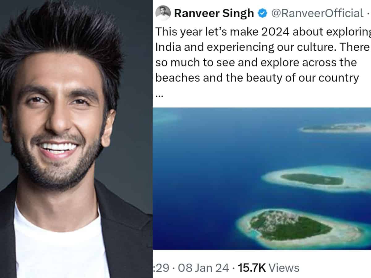 It's Lakshadweep! Oops, no, Maldives! Ranveer gets his geography wrong