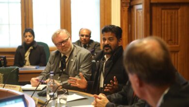 Revanth meets British MPs at UK Parliament, talks democracy