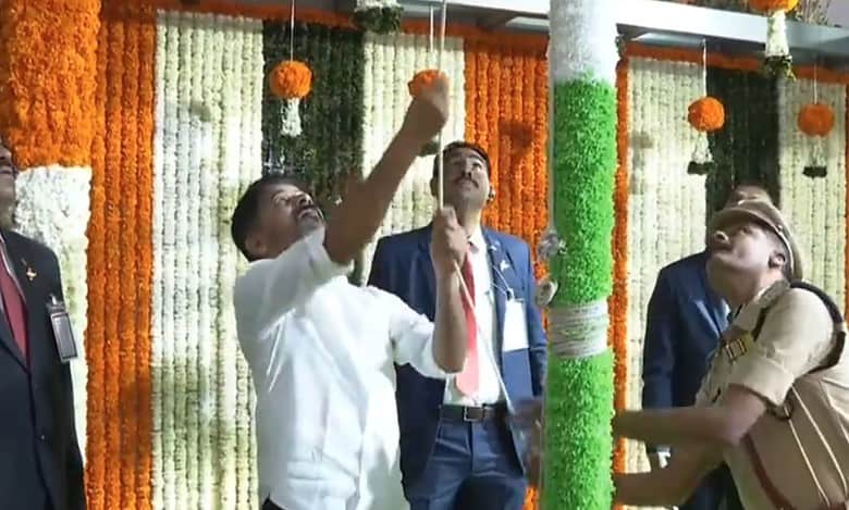 Telangana CM Revanth Reddy unfurls national flag on Republic Day