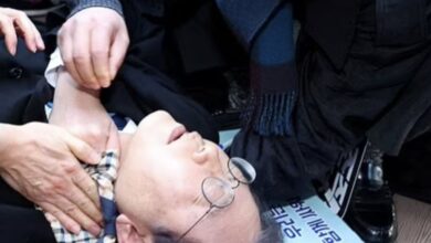 South Korean opposition leader Lee Jae-myung stabbed in the neck