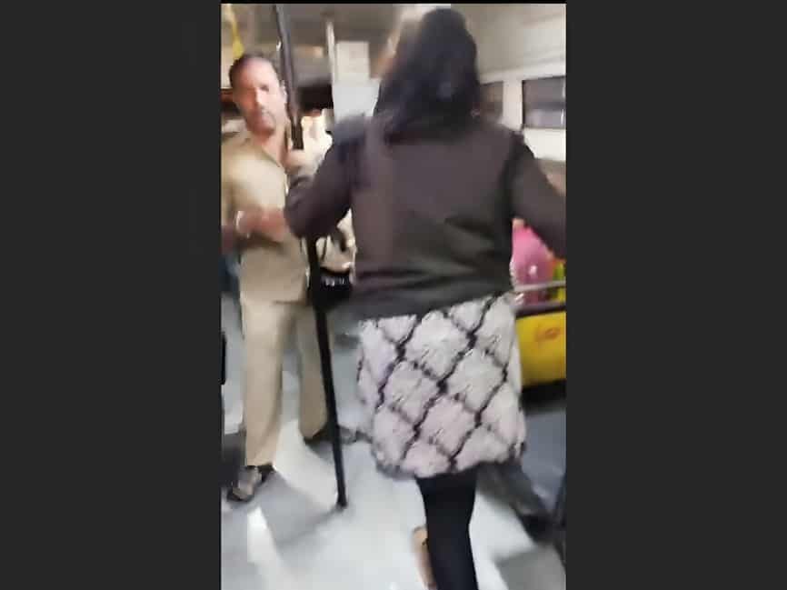 Woman assaults TSRTC bus conductors in Hyderabad