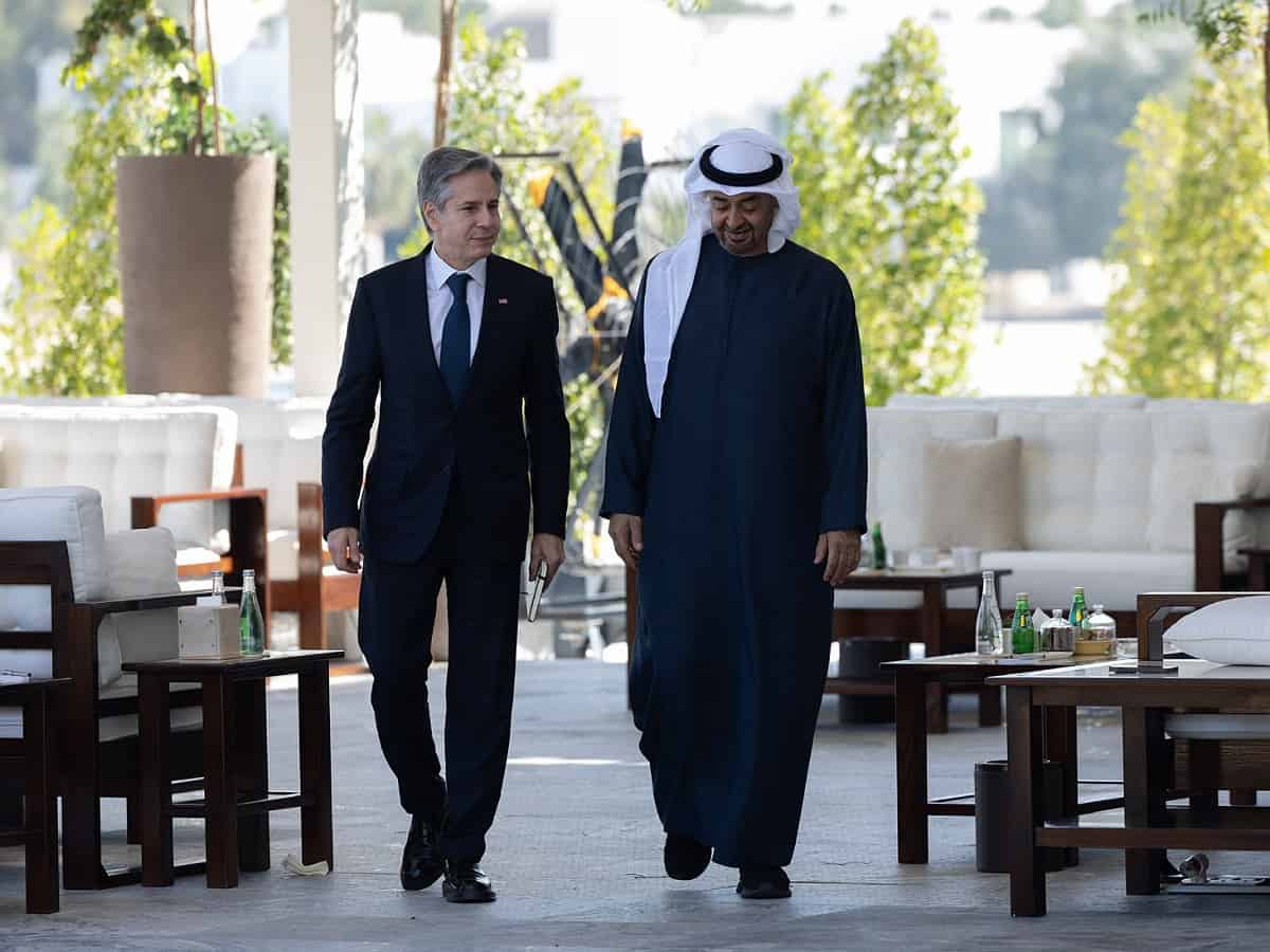 UAE President, US Secretary of State discuss situation in Gaza, bilateral ties