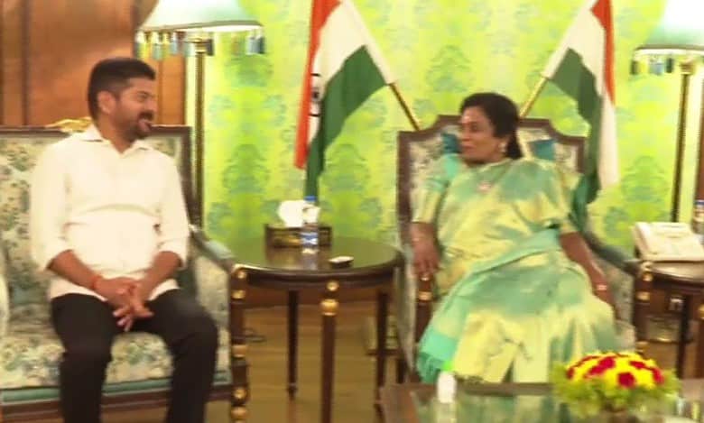 Telangana CM Revanth Reddy meets Governor for New Year greetings