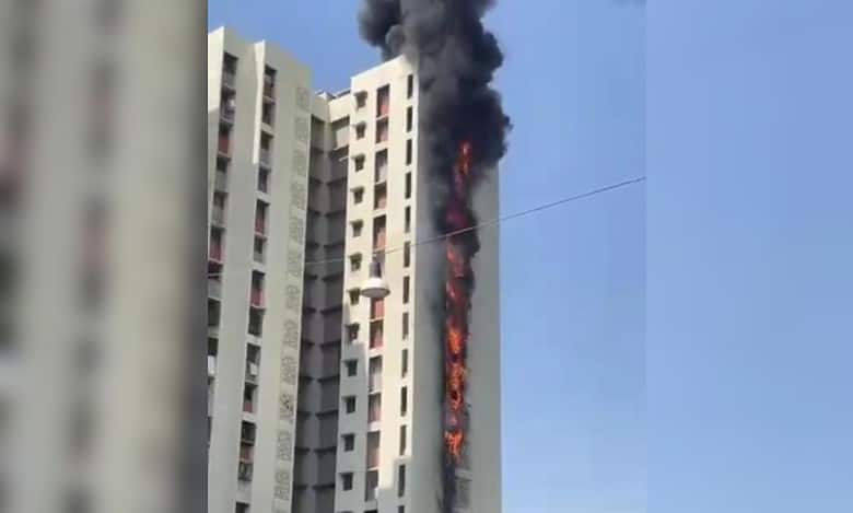 Maharashtra: Massive fire engulfs Thane high rise, no casualties