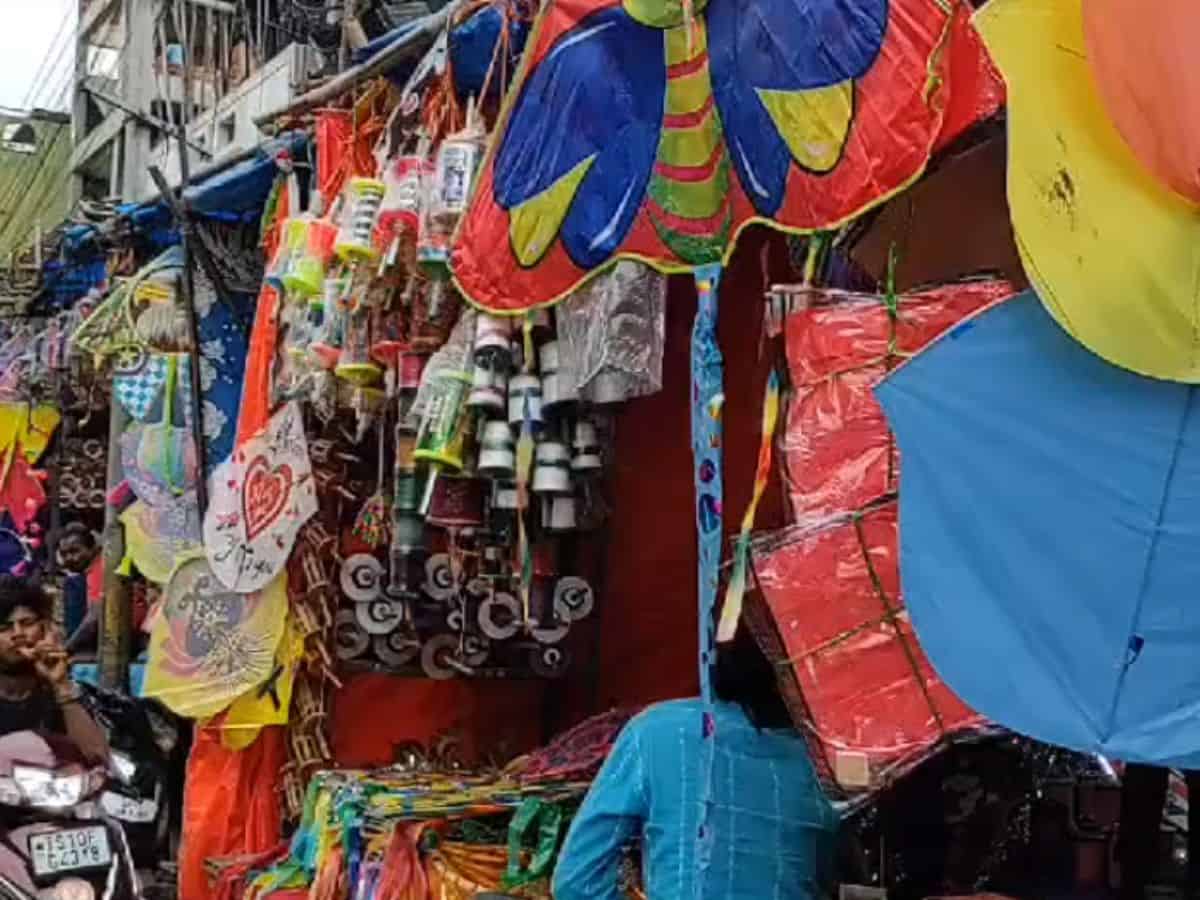 Makkar Sankrati 2024: Market's decked up with kites in Hyderabad